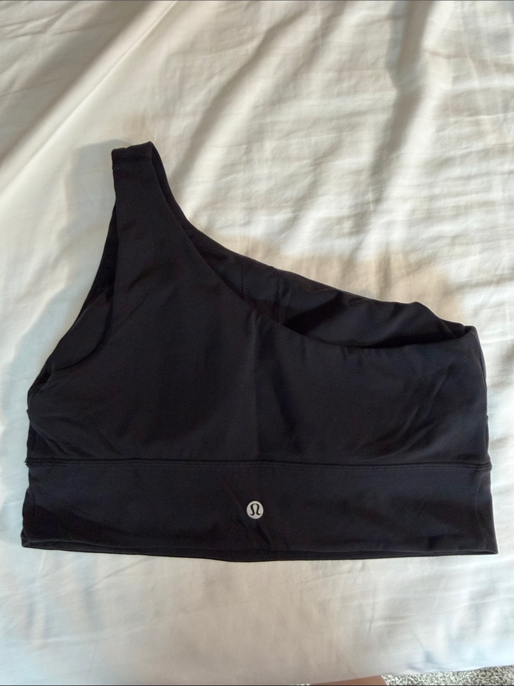 lululemon athletica Black Asymmetrical One-Shoulder Sports Bra